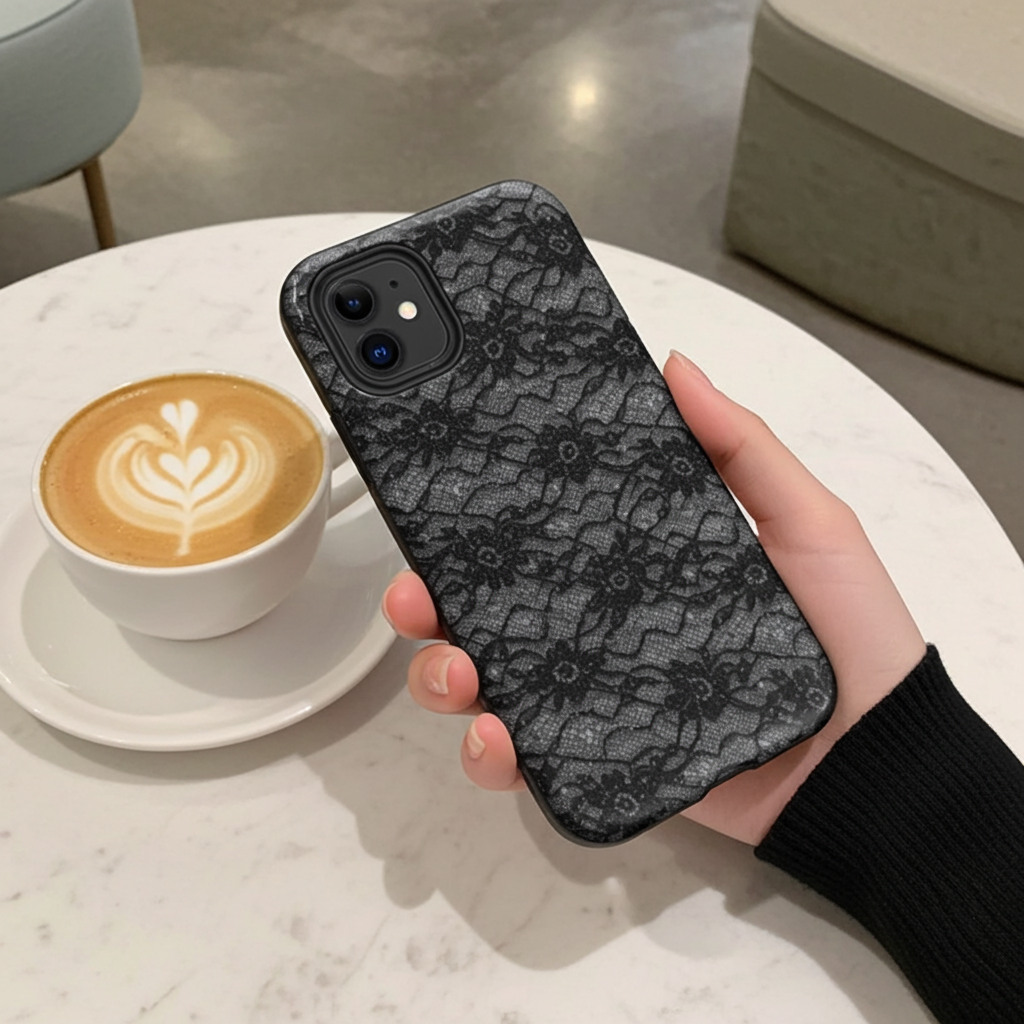 Black Lace iPhone Case